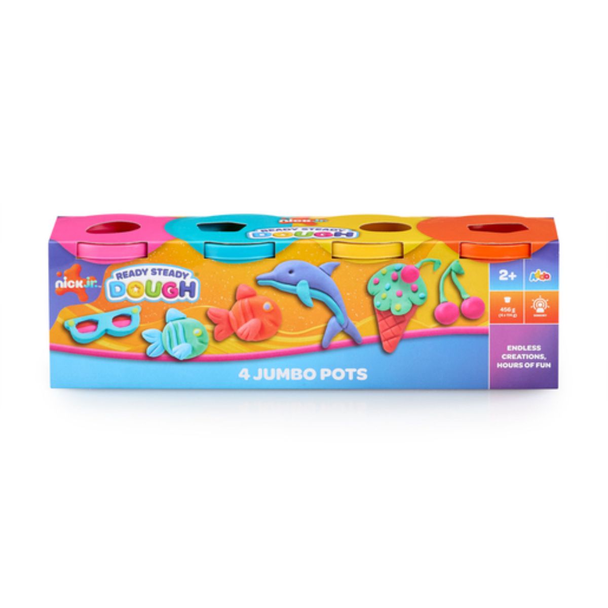 Docoo Nick Jr. Ready Steady Dough 4 Jumbo Pots (Styles Vary) | Mothercare SG